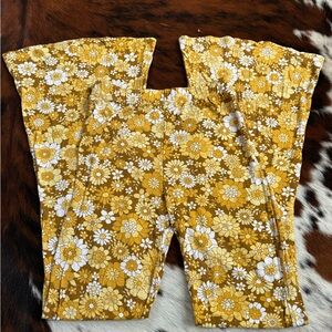 Retro Hippie Floral Flares